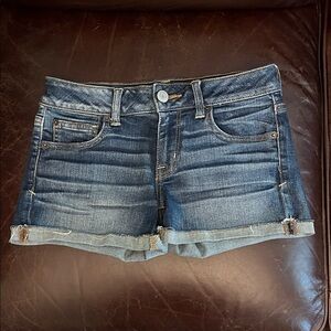 American Eagle Outfitters Denim Blue Women's Super Stretch Shorts